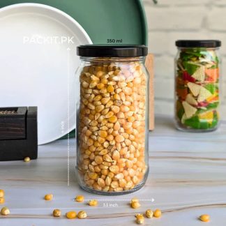 Glass jar for lentils