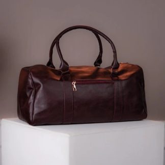 Burgundy Vintage Duffle Bag