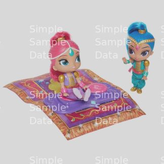 Fisher Price Shimmer and Shine Magic Flying Carpet with Dolls