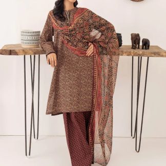 3 Piece Lawn Suit-Printed (Unstitched)